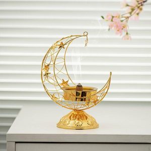 Incense & Incense Burners | Moon Incense Holder – Decorative Figurine For Tranquil Living Incense & Incense Burners black