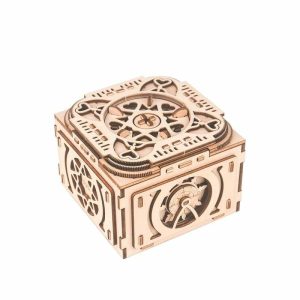 Music Boxes | 3D Wooden Puzzle Music Box With Hidden Compartments Jewelry Box Mechanical Model Kits Diy Assembly Music Boxes Music Boxes