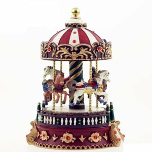 Music Boxes | Carousel Music Box Christmas Gift Creative Resin Crafts Ornaments Curtain Decorative Accessories Curtain Decorative Accessories