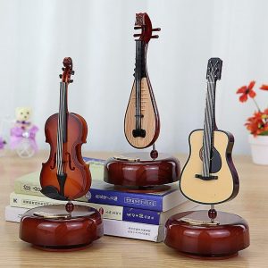 Music Boxes | Classical Musical Instrument Octave To Violin Music Box Home Wine Cabinet Decoration Chinese Pipa Octave Box Home Music Boxes Music Boxes