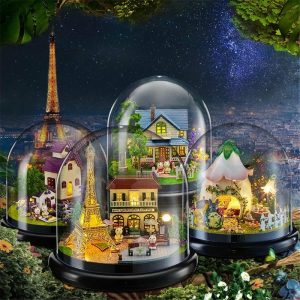 Music Boxes | Cute Room Diy Music Box Rotatable Handmake Transparent Cover Led Intelligence Children Birthday Present Valentine’s Day Music Boxes Music Boxes