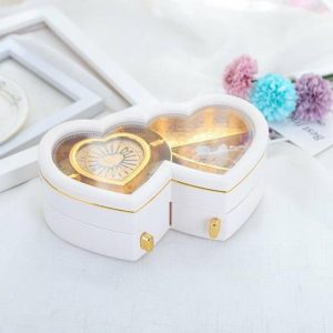 Music Boxes | Music Trinket Box Clear Print Ballerina Design Delicate Multifunctional Musical Jewelry Box For Home Music Boxes Music Boxes