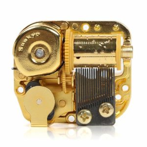 Music Boxes | Sankyo 18 Note Windup Gold Plating Clockwork Mechanism Diy Music Box Movement For Diy Music Music Boxes Music Boxes