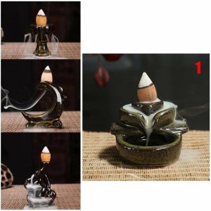 Incense & Incense Burners | Ceramics Incense Burner Holder For Home Decor Incense Burner Incense Fountain Incense & Incense Burners Incense & Incense Burners