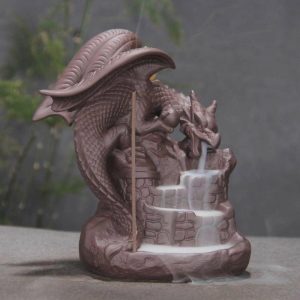 Incense & Incense Burners | Incense Burner Holder Ceramic Dinosaur Backflow Censer Furnace Home Decor Craft Incense & Incense Burners Incense & Incense Burners