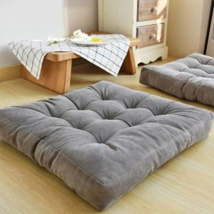 Curtain Decorative Accessories | Corduroy Tatami Futon Mat Plush Thickened Plus-Sized Floor Bay Window Seat Cushions Balcony Yoga Hip Cushion Curtain Decorative Accessories as the picture