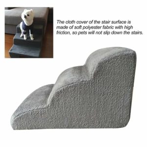 Curtain Decorative Accessories | Dog Stairs Non-Slip Pet Ramp Stairs Dog Ramp For Bed Pet Dog Steps 3 Tiers Training Stairs Curtain Decorative Accessories Curtain Decorative Accessories