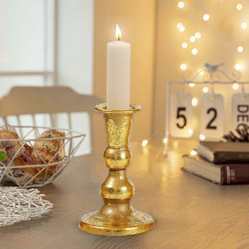 Candles & Holders | Candle Holder Pillar Holders ,Metal Gold Candlestick, Candelabra For Wedding, Ceremony Candles & Holders as the picture