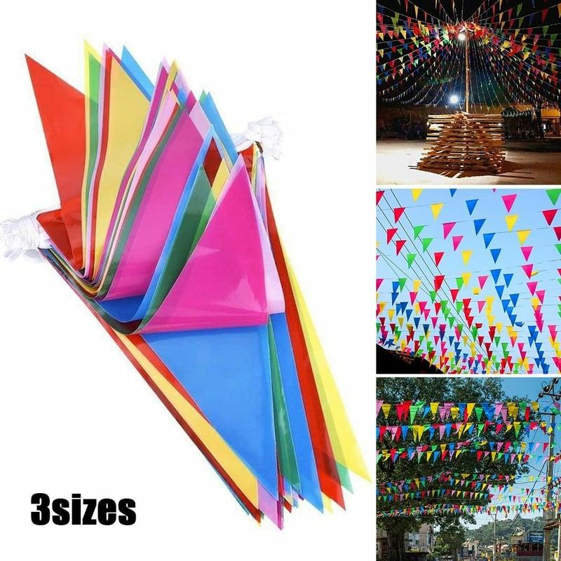 Flags, Banners & Accessories | Multi Colour Banner Bunting Party Event Home Garden Decoration Colorful Flags Flags, Banners & Accessories Flags, Banners & Accessories